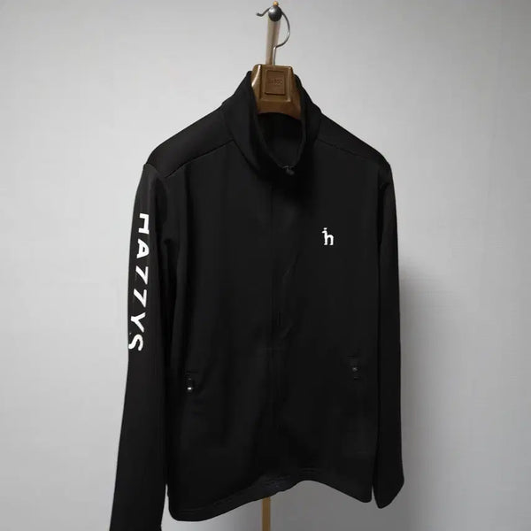 [BUNJANG] Hazzys Golf Men's Zip-Up Jersey Jacket Black / 100 ) 헤지스 골프 남성 집업 져지 자켓 블랙