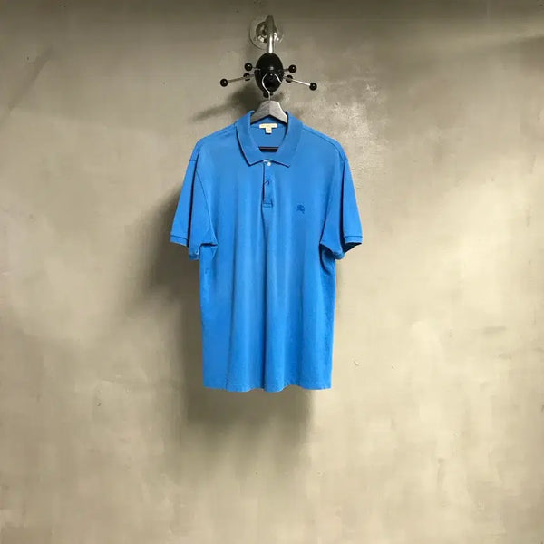 [BUNJANG] Burberry Polo T-Shirt Short Sleeve Blue L / 버버리 PK 반팔 카라티 블루 L