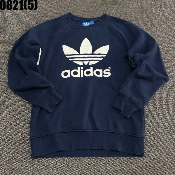 [BUNJANG] Adidas Trefoil Sweatshirt Navy S / 아디다스 트레포일 맨투맨 네이비 S