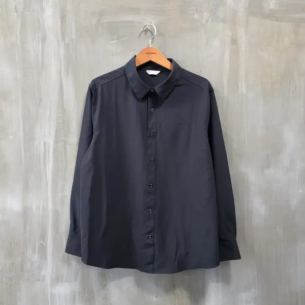 [BUNJANG] Comodo Black Long Sleeve Shirt 2XL / 코모도 블랙 긴팔 셔츠/남성(2XL)/ST3920/새상품수준