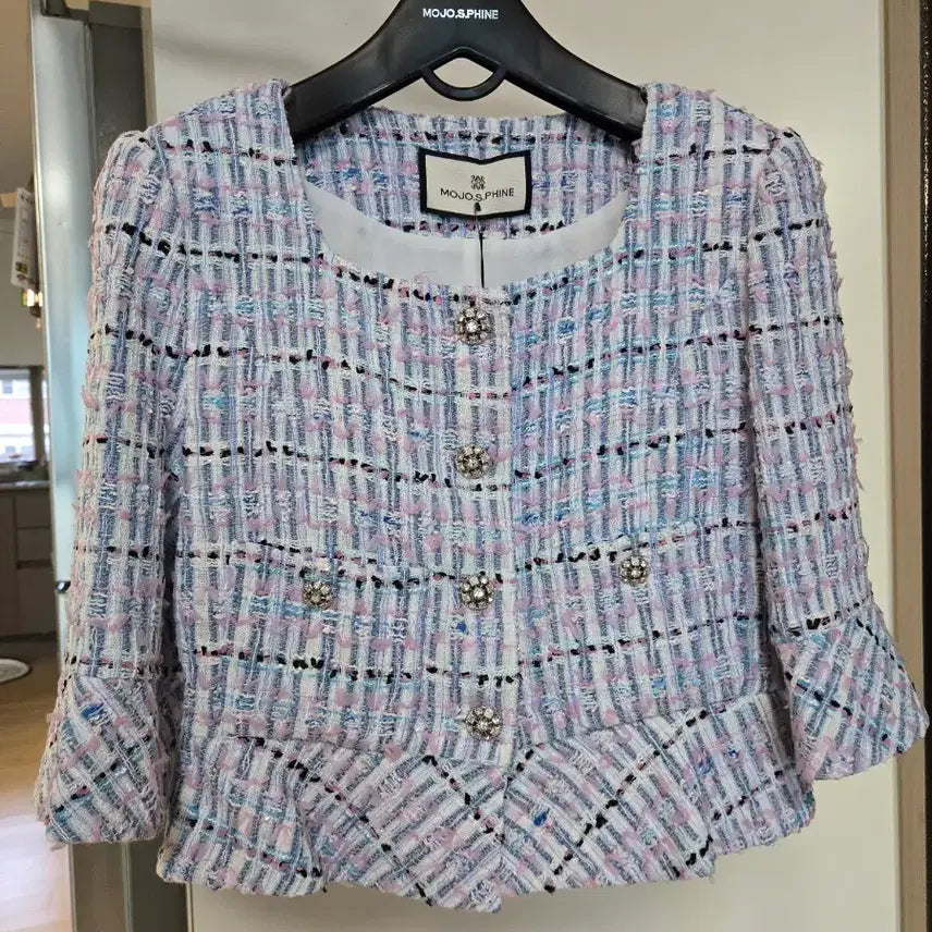 [BUNJANG] MOJO.S.FINE 2025 Tweed Jacket Pink/Purple/Blue / 새제품  2025년 모조에스핀 트위드 자켓 55