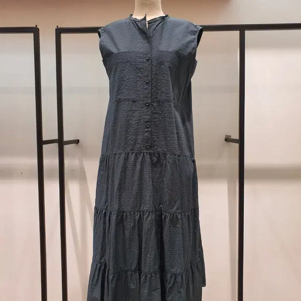 [BUNJANG] Nice Claup Ruffle Long Dress M / 나이스클랍 캉캉 롱 원피스