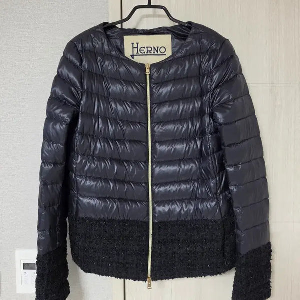 [BUNJANG] Ermanno Twee-Collar Down Padded Jacket / [정품] 에르노 다운 패딩 (40)