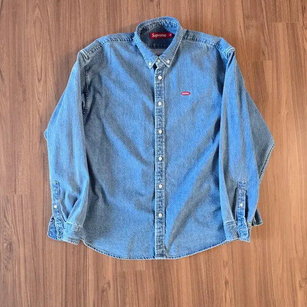 [BUNJANG] Supreme Small Box Denim Shirt Washed Indigo / 슈프림 데님 셔츠 판매.