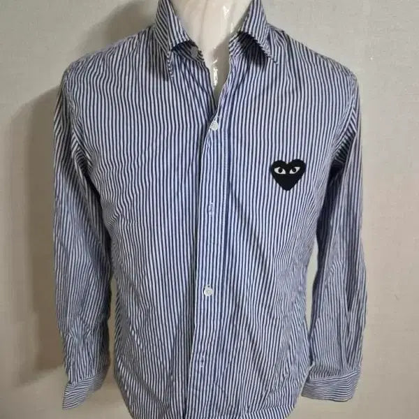 [BUNJANG] Comme des Garçons Men's Striped Shirt / 꼼데가르송/남성용/스트라이프남방/상태A
