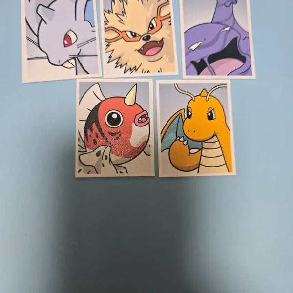 [BUNJANG] Pokemon Proof Photo Set 3 - Dragonite, Kingler / 포켓몬 증명사진 3탄 망나뇽 왕콘치