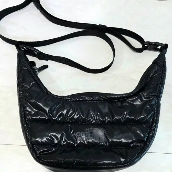 [BUNJANG] The North Face Padded Hobo Mini Bag (Black) / [정품] 노스페이스 패딩 뉴 호보백 미니 (블랙)