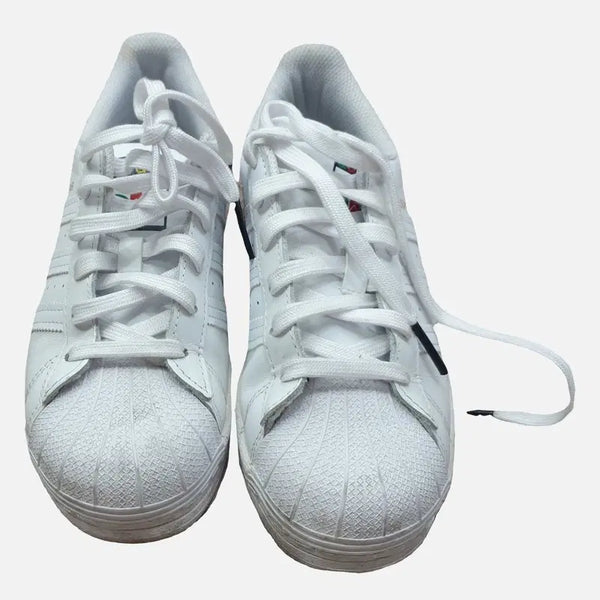 [BUNJANG] Adidas Superstar White Women's Sneakers 225 / 아디다스 화이트 여자 225 슈퍼스타 운동화 O1367