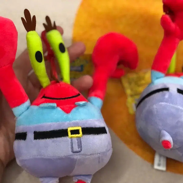 [BUNJANG] SpongeBob SquarePants Mr. Krabs Plush Bag Charm / 스폰지밥 집게사장 인형 가방고리