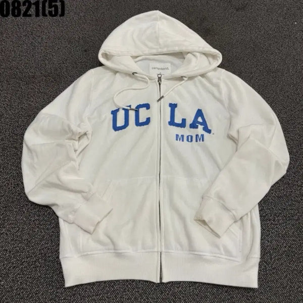 [BUNJANG] Camp David UCLA Hoodie Zip-up White S / 캠프데이비드 UCLA 후드 집업 흰색 S