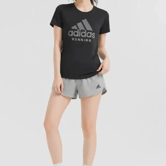 [BUNJANG] Adidas Black Women's T-Shirt / 아디다스 블랙 여자 90 반팔티 O1271