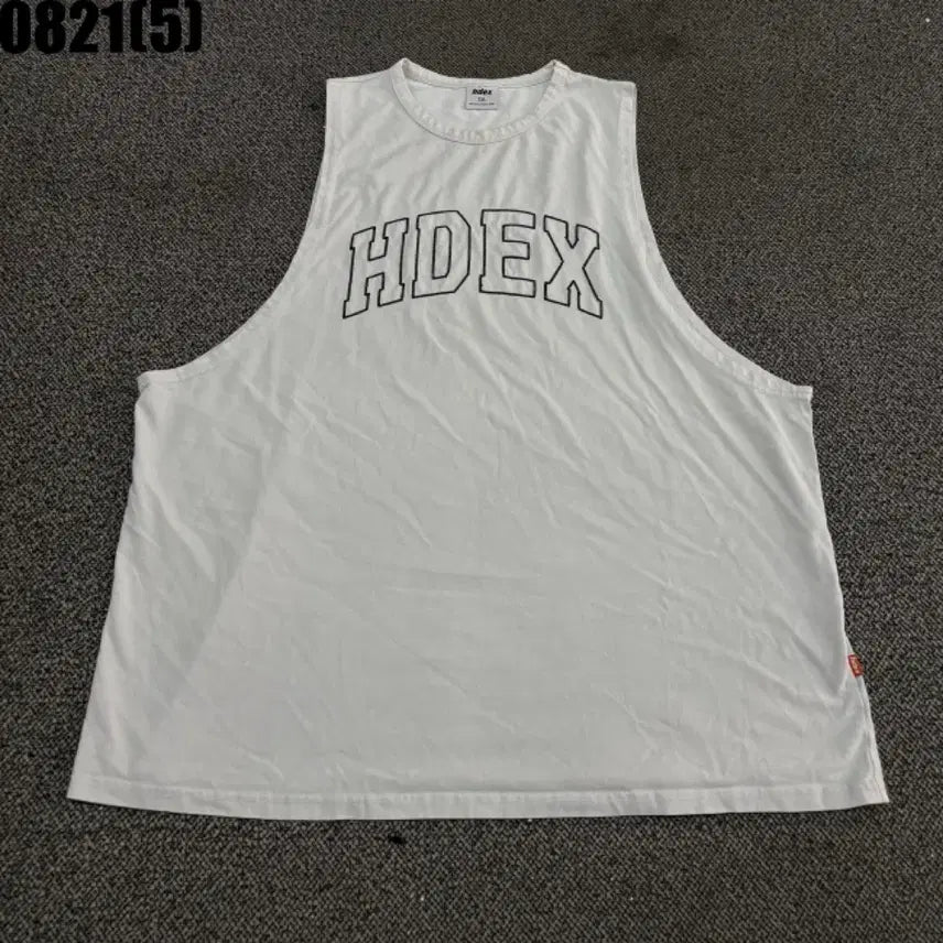 [BUNJANG] HDEX Sleeveless T-Shirt White XXL / HDEX 나시 반팔 티셔츠 화이트 XXL