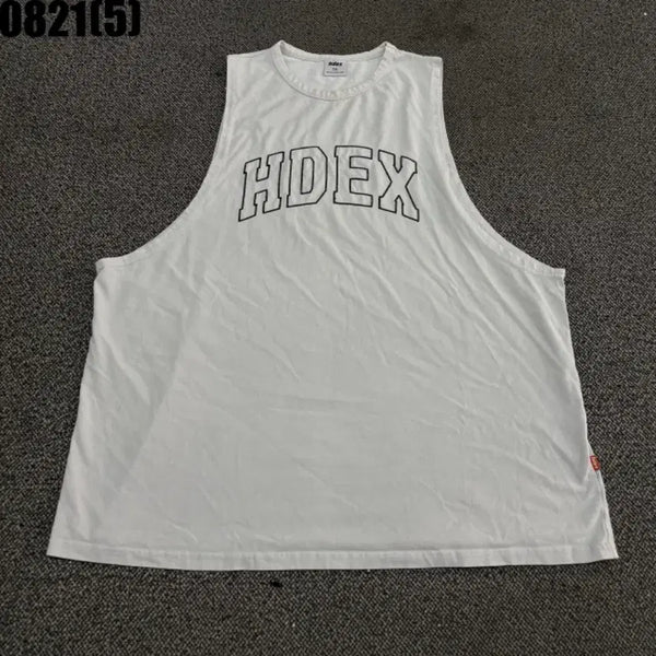 [BUNJANG] HDEX Sleeveless T-Shirt White XXL / HDEX 나시 반팔 티셔츠 화이트 XXL