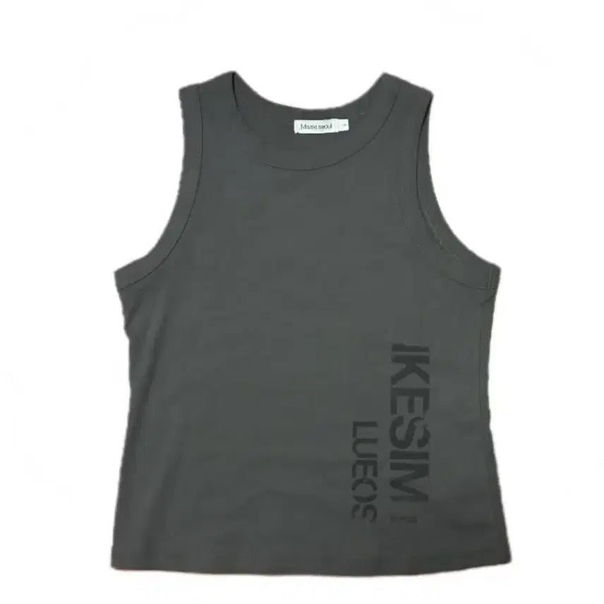 [BUNJANG] Miseki Seoul Ikesim Sleeveless Charcoal / 미세키서울 Ikesim 슬리브리스 차콜 Miseki Seoul Ikesim Sleeveless Charcoal 레이어드 나시 긱시크
