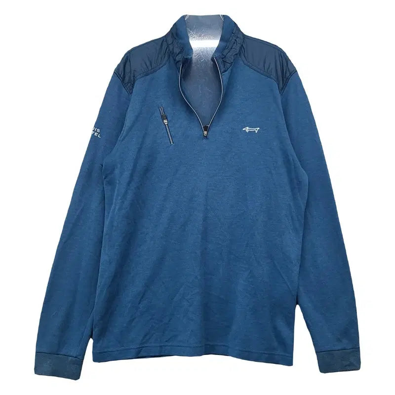 [BUNJANG] Louis Castel Golf Functional Half-Zip Top Navy / 루이까스텔 골프 기능성 네이비 반집업 100