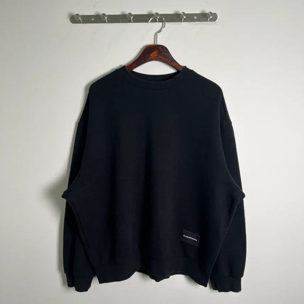 [BUNJANG] Club Monaco Black Crewneck Sweatshirt L / 클럽 모나코 블랙 크루넥 맨투맨 L