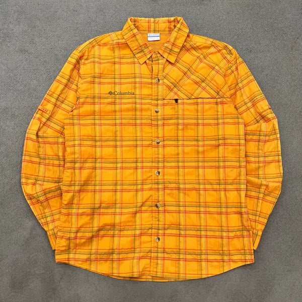 [BUNJANG] Columbia Check Flannel Shirt / M 컬럼비아 체크 남방 셔츠