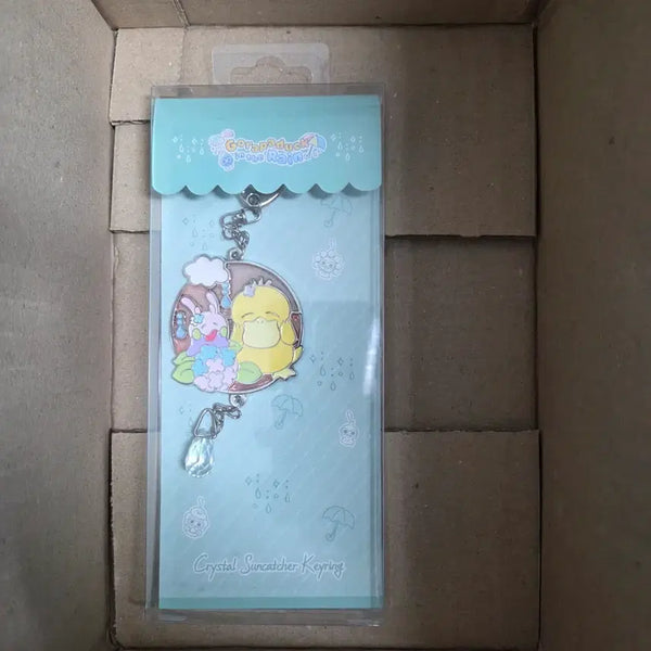 [BUNJANG] Pokemon Store Rainy Day Psyduck Suncatcher Keychain (Golduck & Mismagius) / 포켓몬 스토어 빗속의 고라파덕 선캐처 키링 (미끄메라&고라파덕)