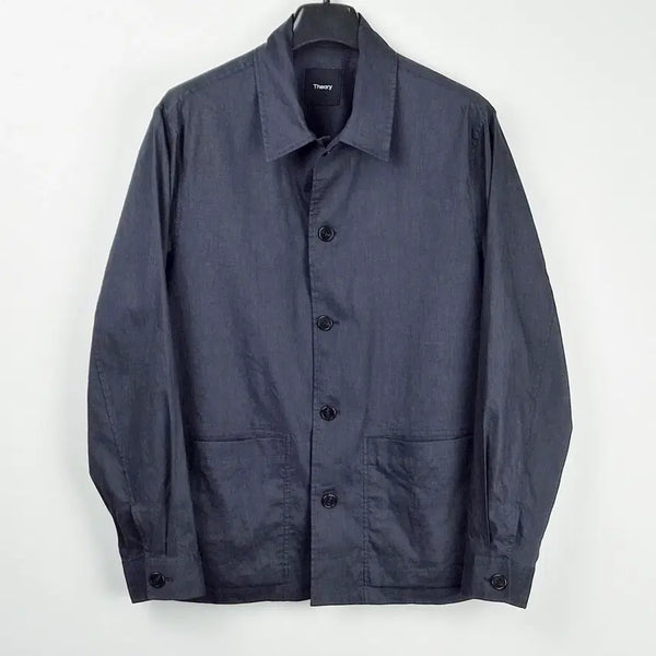 [BUNJANG] Theory 24SS Linen Work Jacket - Men's M / 띠어리 24SS 린넨 워크자켓/남성M/칠팔구제