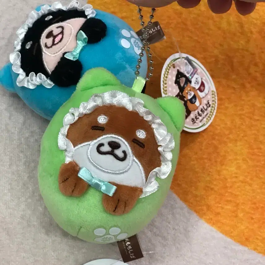 [BUNJANG] Mochishiba Carrier Mascot Keychain / 모찌시바 키링 포대기 오카카 /고마 인형키링 /개당가격