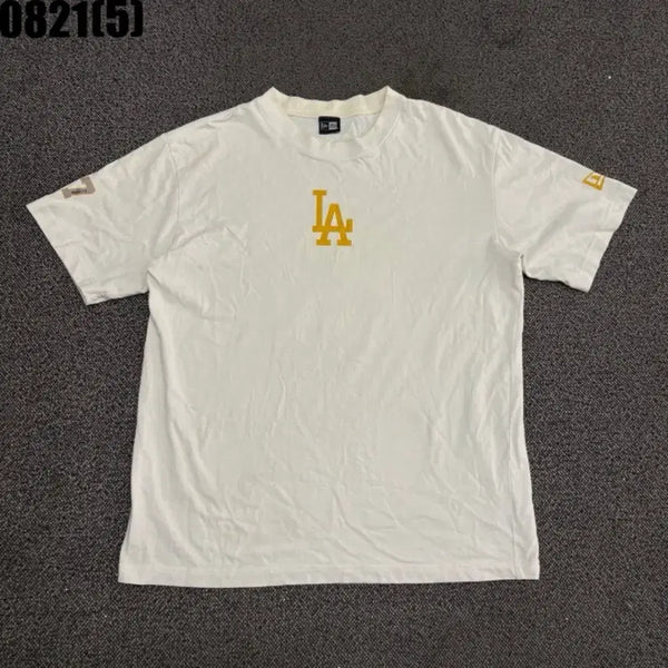 [BUNJANG] New Era LA Dodgers Short Sleeve T-Shirt White L / 뉴에라 LA다저스 반팔티 화이트 L