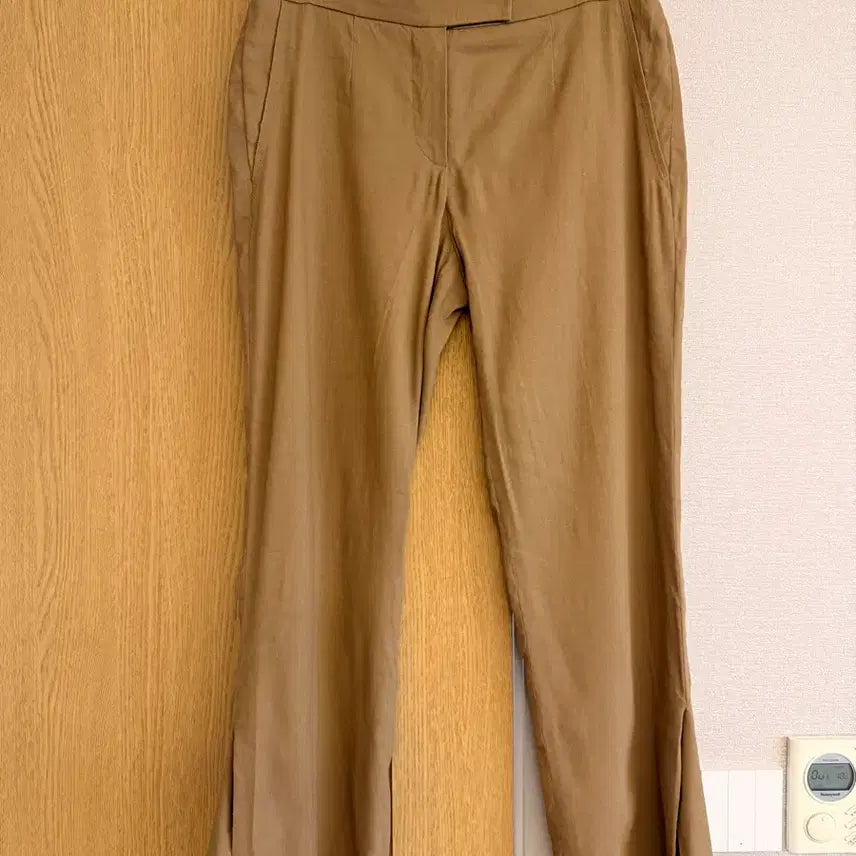 [BUNJANG] Time Linen Side Slit Slacks Beige / (재판매) 타임 린넨 사이드슬릿 슬랙스 64-94