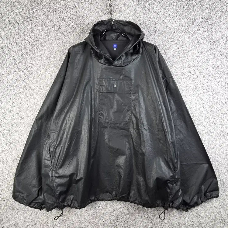 [BUNJANG] Yeezy Gap Balenciaga Coated Cotton Anorak Black L / 이지 갭 발렌시아가 코티드 코튼 아노락 ( L ) / 13356