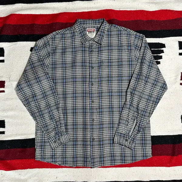 [BUNJANG] Wrangler Long Sleeve Check Pattern Shirt XL / [랭글러] Wrangler Long Sleeve Shirt