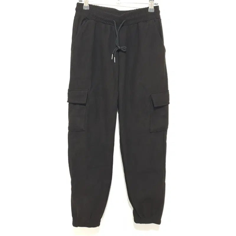 [BUNJANG] Women's Corduroy Fleece Cargo Jogger Pants XL / 여성 코듀로이 기모 카고 조거 팬츠 XL_W0884