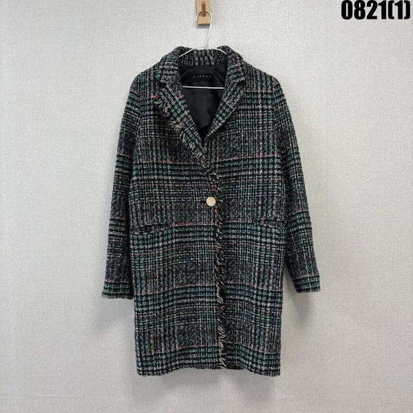 [BUNJANG] Sissely Check Tweed Coat Size 42 / 시슬리 체크 트위드 코트 42