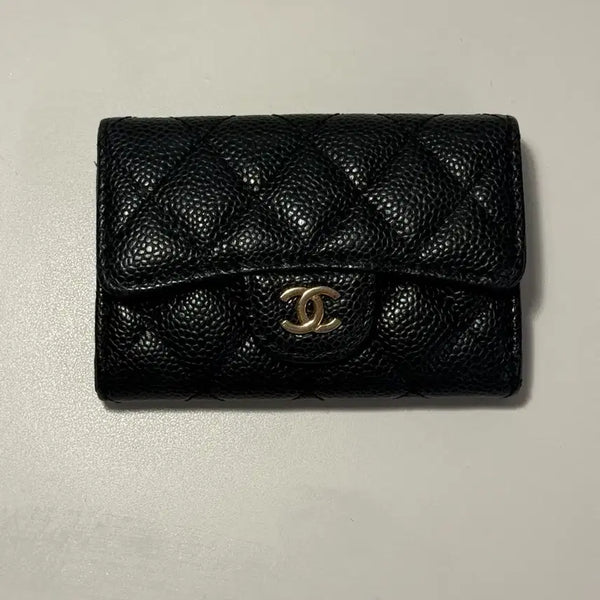 [BUNJANG] Chanel Camellia Key Holder Black / 샤넬 까멜리아 키홀더 블랙