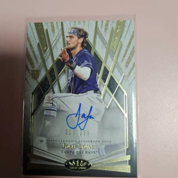 [BUNJANG] Josh Lowe 2022 Topps Tier One Rookie Auto Card / 템파베이)조쉬 로우 2022 탑스 Tier One 루키 오토 카드