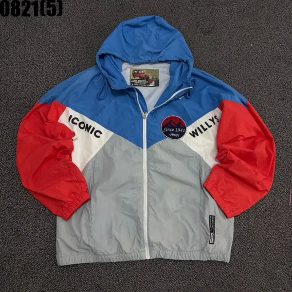[BUNJANG] Jeep Windbreaker Hoodie Zip-Up L / 지프 윈드브레이커 후드 집업 L