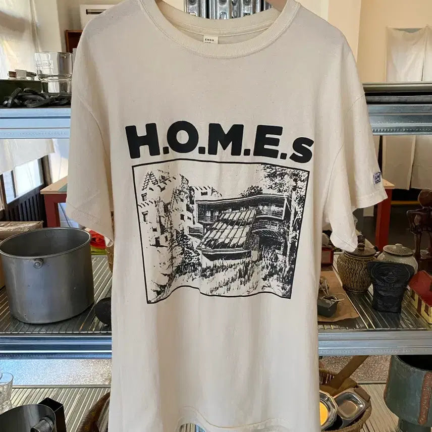 [BUNJANG] ENDS and MEANS HOMEs T-Shirt / ENDS and MEANS 앤즈앤드민즈 HOMEs 티셔츠