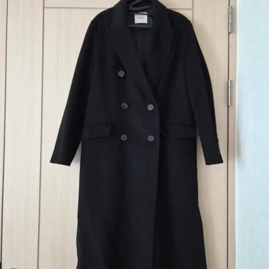 [BUNJANG] She's Made Fine Cashmere Blend Double Long Coat / 여성 쉬즈미스 캐시미어 롱코트 55~66