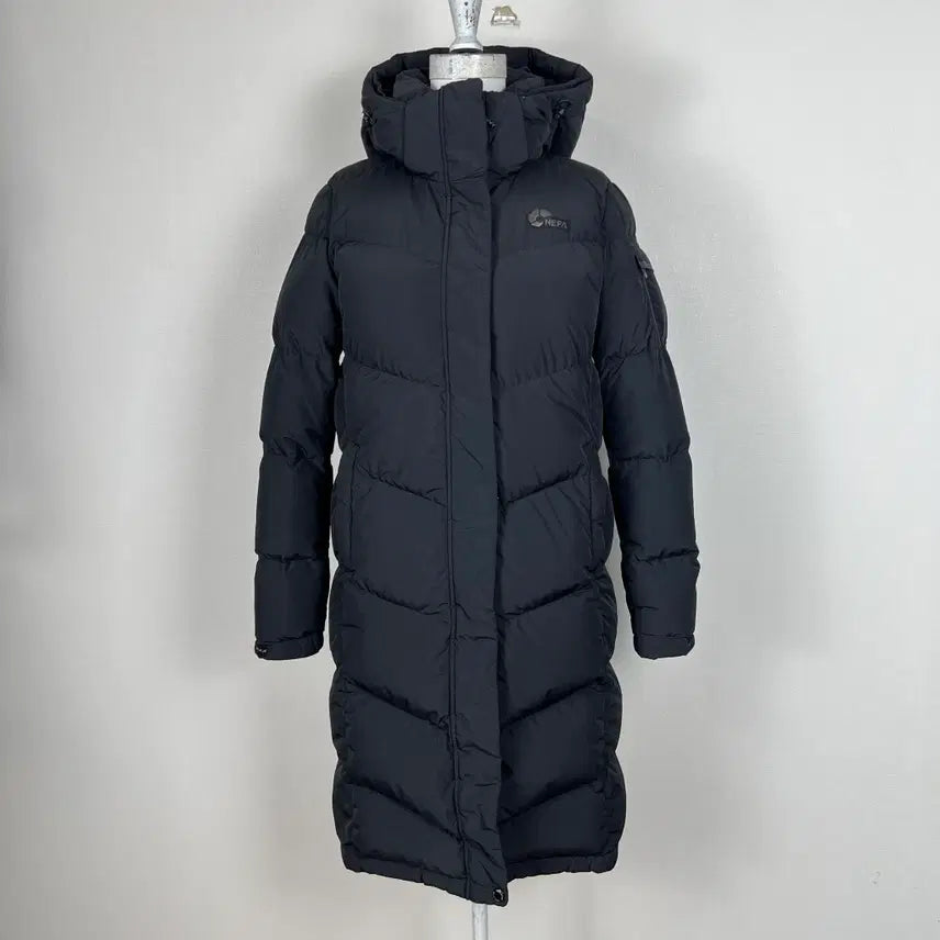 [BUNJANG] Nepa Goose Down Black Long Padding Jumper Women's Size 90 (S) / 네파 구스 다운 블랙 롱 패딩 점퍼 여90 S 라덴 빈티지