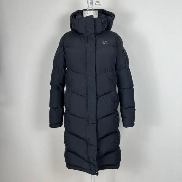 [BUNJANG] Nepa Goose Down Black Long Padding Jumper Women's Size 90 (S) / 네파 구스 다운 블랙 롱 패딩 점퍼 여90 S 라덴 빈티지