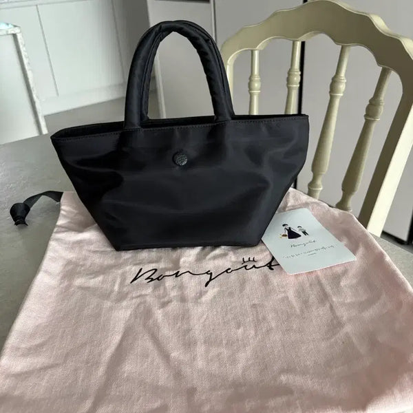 [BUNJANG] Bonggeut Black Tote Bag / 봉긋 블랙토드백