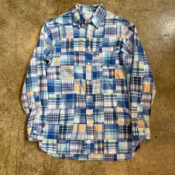 [BUNJANG] Brooks Brothers Patchwork Shirt / 브룩스 브라더스 패치워크 셔츠