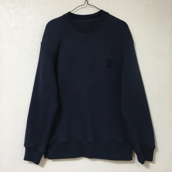 [BUNJANG] TIME HOMME Embroidered Sweatshirt Navy Size 95 / TIME 타임 옴므 자수 맨투맨 95