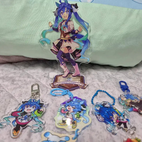 [BUNJANG] Uma Musume Twin Turbo Acrylic Stand & Charm Bundle Set / 우마무스메 트윈터보 아크릴 스탠드/비공굿 일괄
