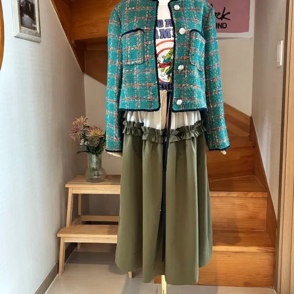 [BUNJANG] Check Tweed Jacket / 체크 트위드 자켓