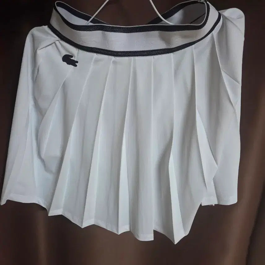 [BUNJANG] Lacoste Pleated Tennis Skirt White / 라코스테 테니스 스커트 화이트