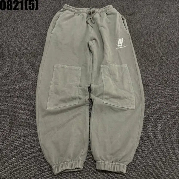 [BUNJANG] Mark M Khaki Wide Jogger Pants S / 마크엠 카키색 와이드 조거 팬츠 S
