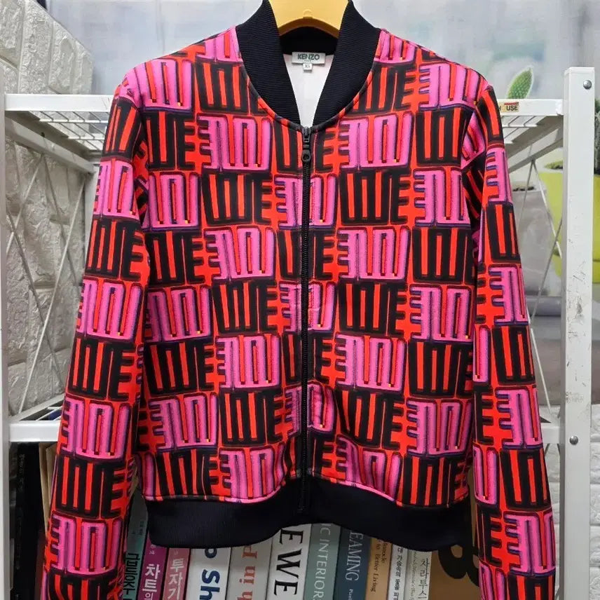 [BUNJANG] Kenzo Women's Spring/Fall Bomber Zip-Up Jacket XS / 겐조 여성자켓 XS 44 봄가을 간절기 블루종 집업자켓 WN34