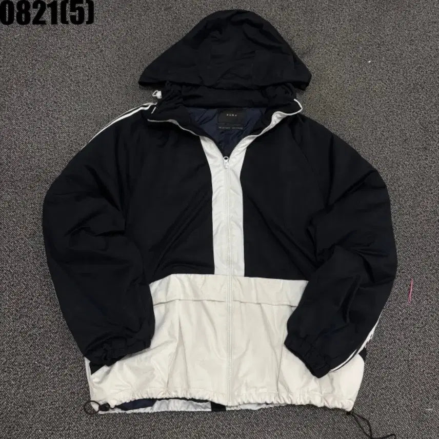 [BUNJANG] Zara Colorblock Hooded Windbreaker Zip-Up Jacket L / 자라 배색 후드 바람막이 점퍼 집업 L