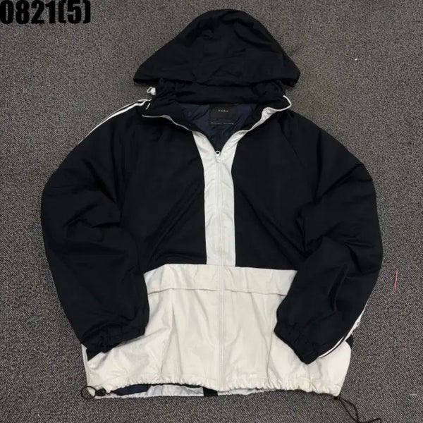 [BUNJANG] Zara Colorblock Hooded Windbreaker Zip-Up Jacket L / 자라 배색 후드 바람막이 점퍼 집업 L