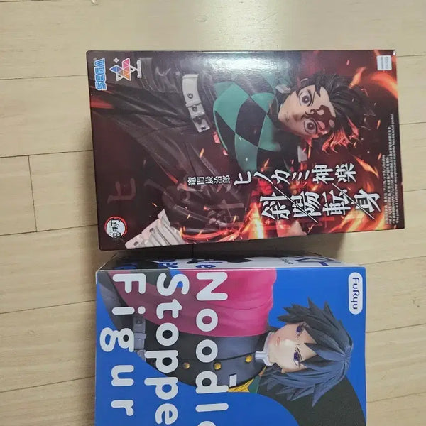 [BUNJANG] Sega Tanjiro & Fuyu Giyu Noodle Stopper Figure Set / 택포6)세가 탄지로, 기유 누들 스토퍼 피규어