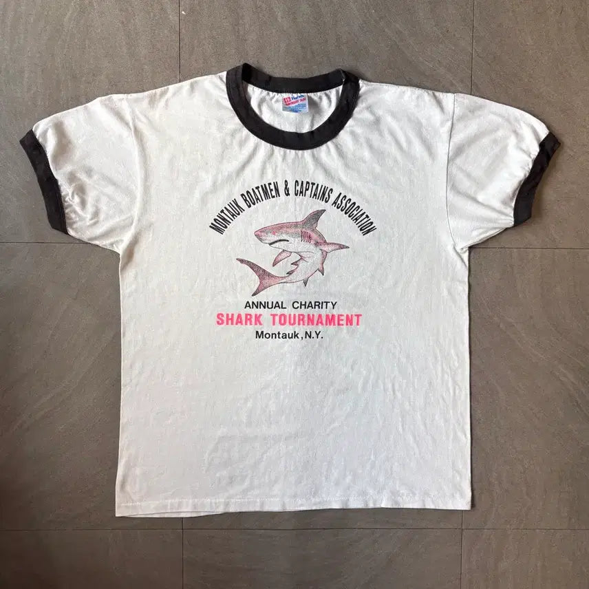 [BUNJANG] 1990s USA Made Vintage Ringer T-Shirt / 90년대 미국 생산 빈티지 링거티 반팔 티셔츠