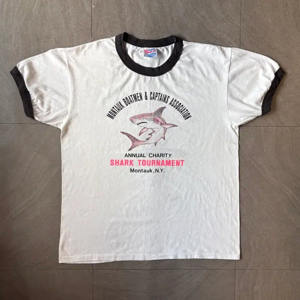 [BUNJANG] 1990s USA Made Vintage Ringer T-Shirt / 90년대 미국 생산 빈티지 링거티 반팔 티셔츠